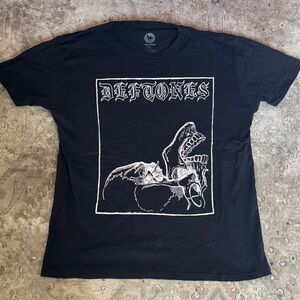 Deftones Black Graphic Reptile T-Shirt